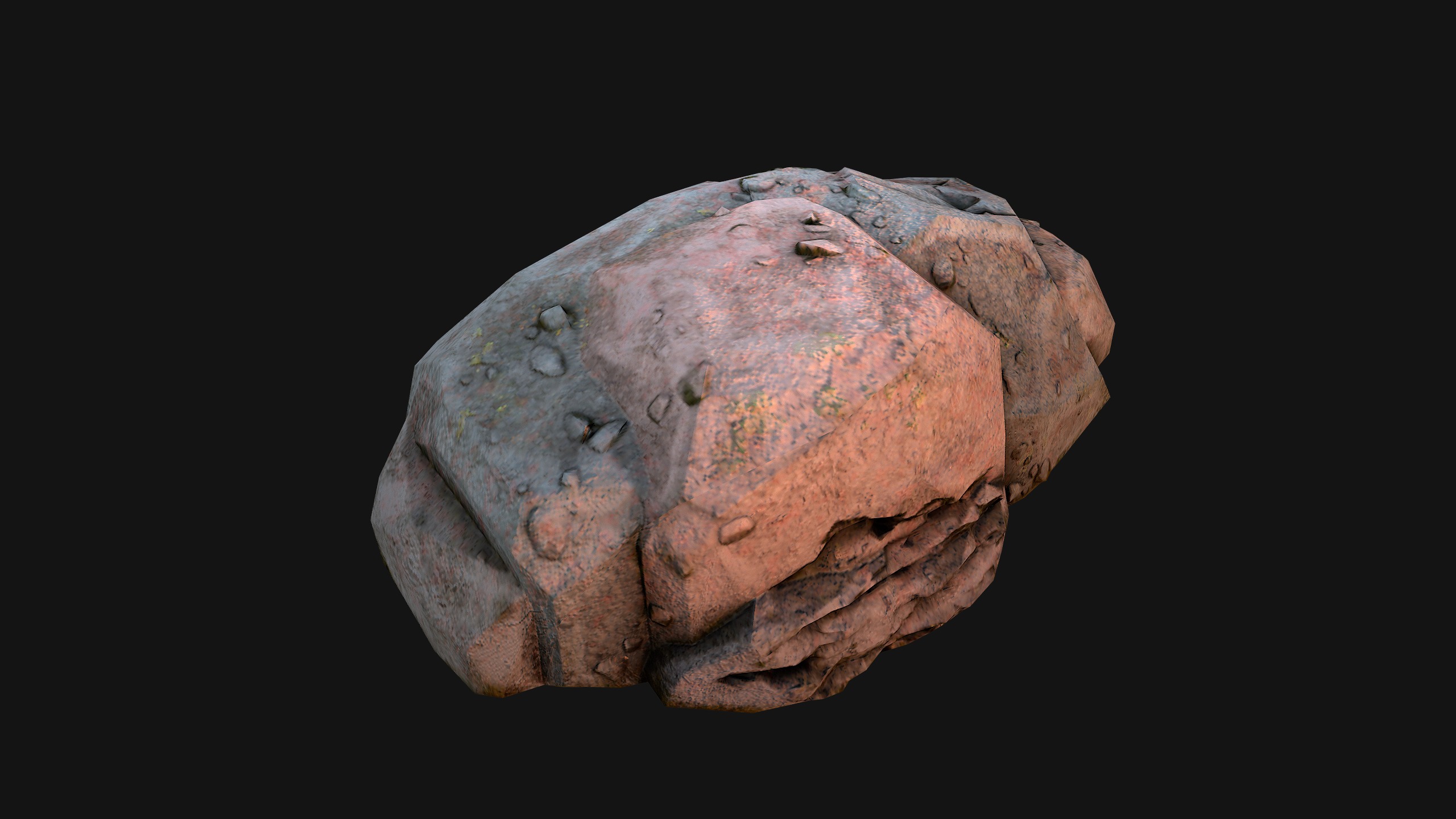 Rocks Stones Pebble Environment for Mine Low-poly 3D model_14