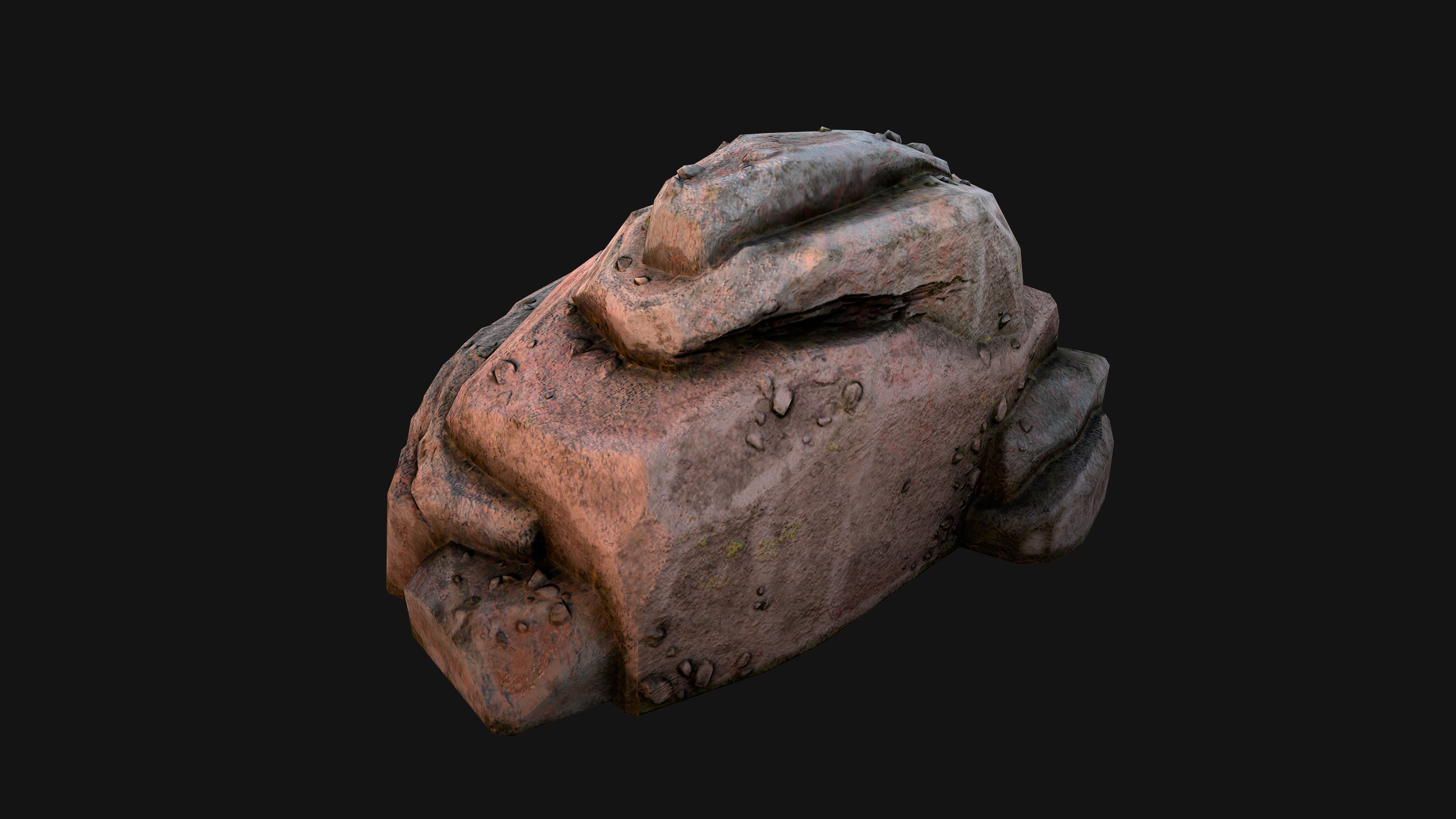 Rocks Stones Pebble Environment for Mine Low-poly 3D model_13