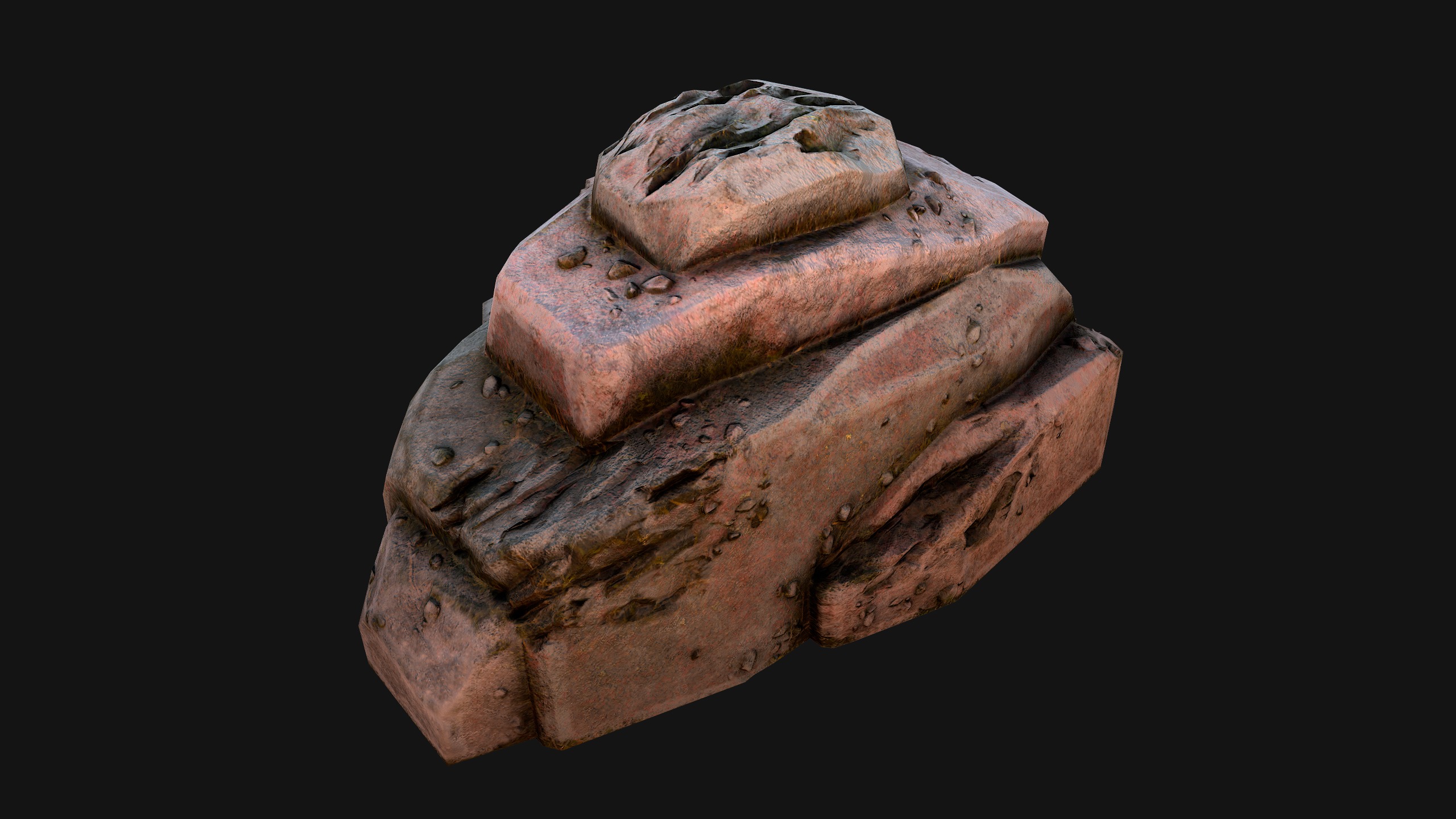 Rocks Stones Pebble Environment for Mine Low-poly 3D model_29