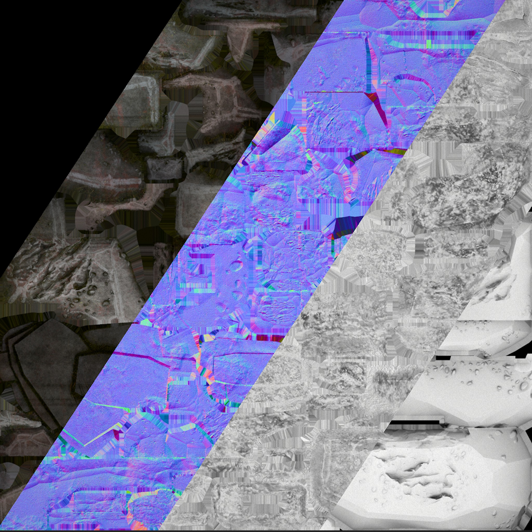 Rocks Stones Pebble Environment for Mine Low-poly 3D model_9