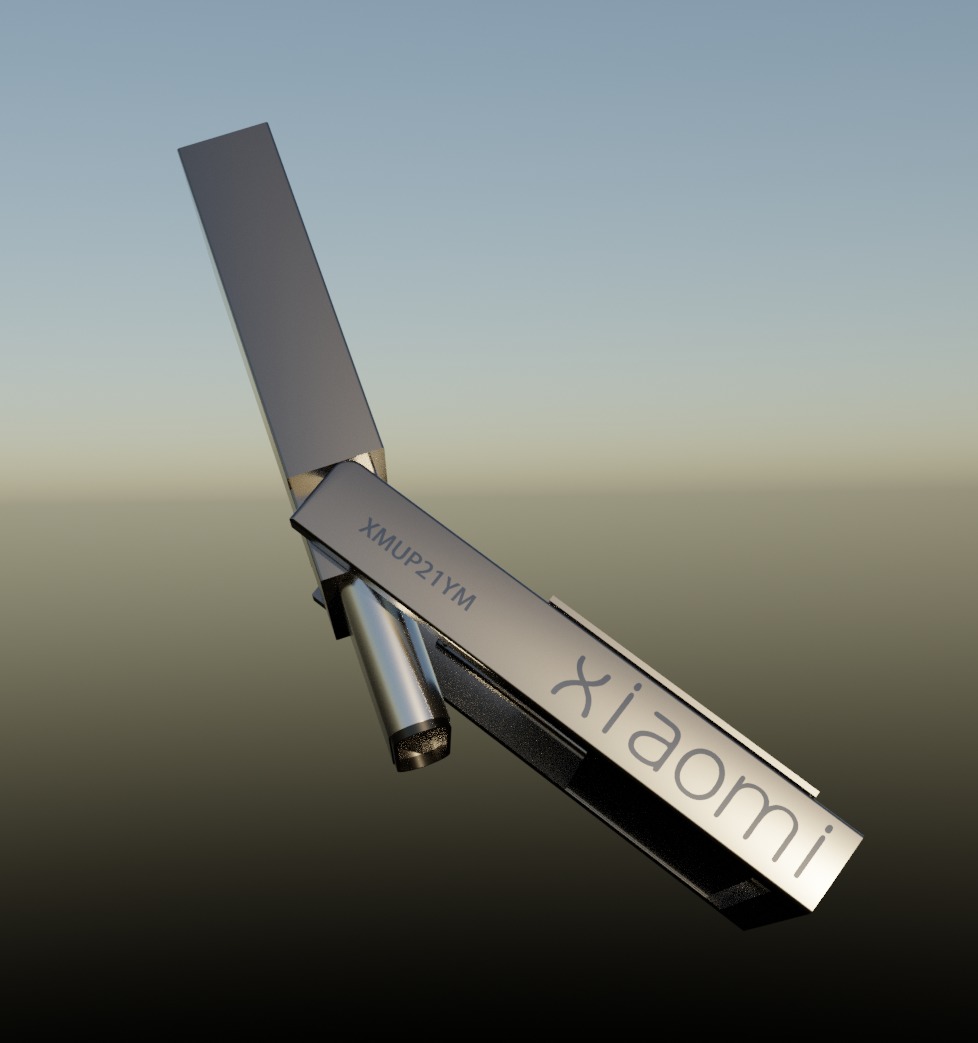 Xiaomi USB 64GB version Low-poly 3D model_6