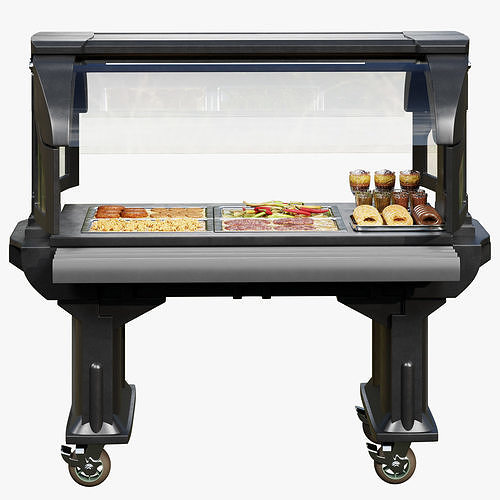 Cambro Versa Food Service Table 3D model 2