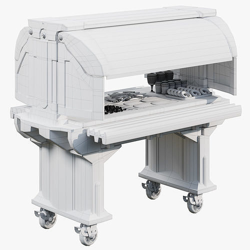 Cambro Versa Food Service Table 3D model 6