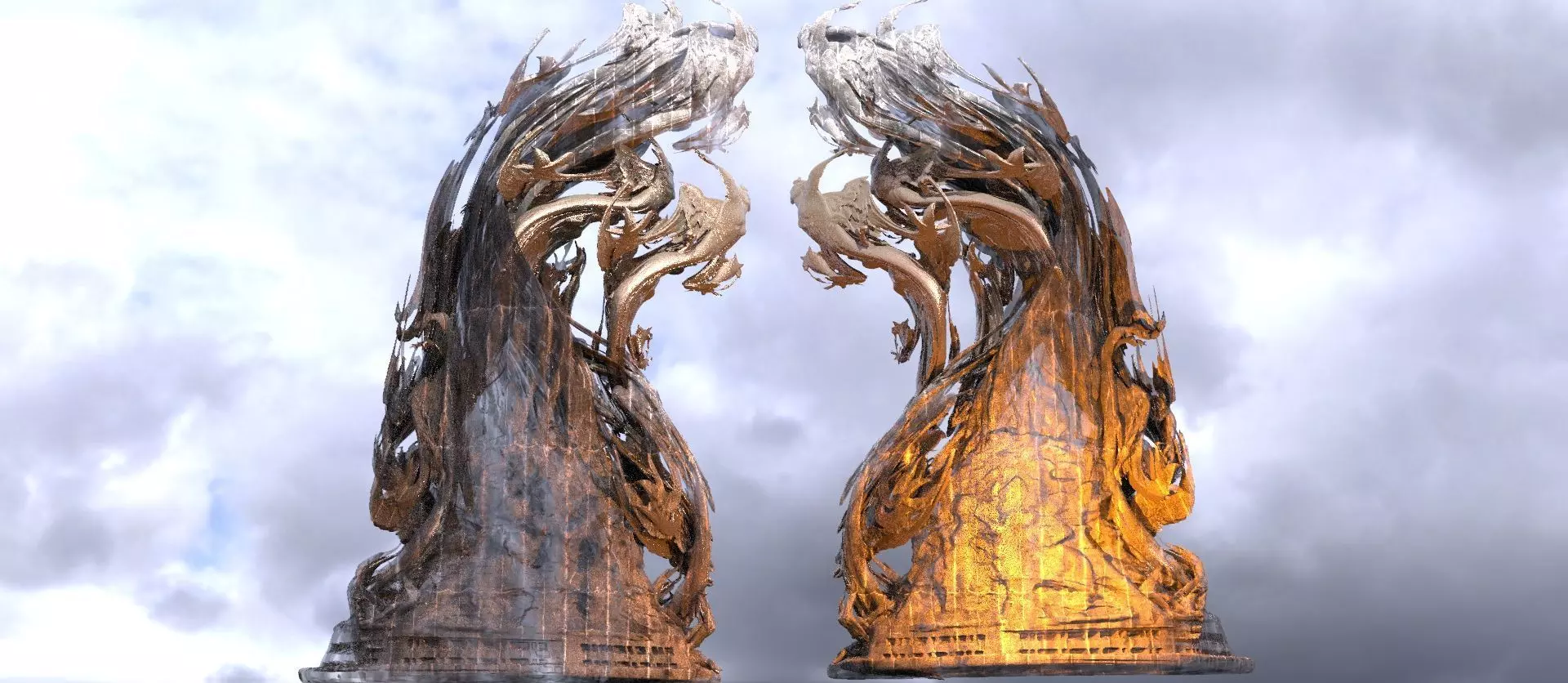 Arch stone Golden Gate 3D model_0