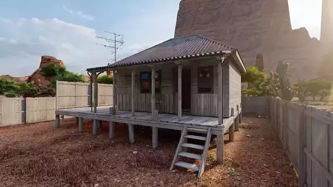 old house-Old Abandoned House  3D model