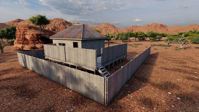 old house-Old Abandoned House  3D model 5