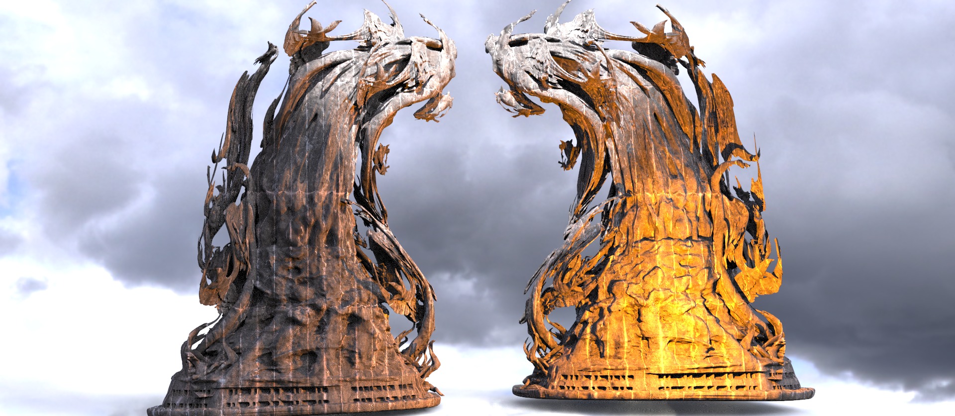 Arch stone Golden Gate3 3D model_1