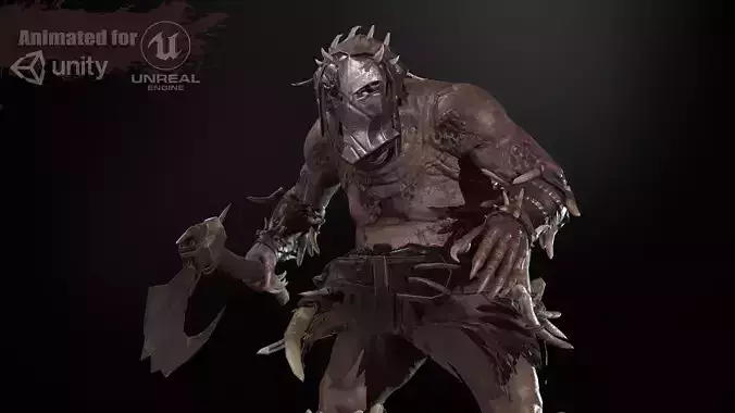 Butcher Low-poly 3D model