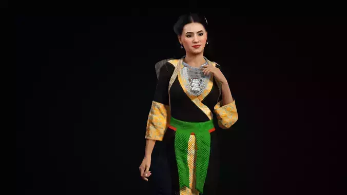 hmong fashion  3D model