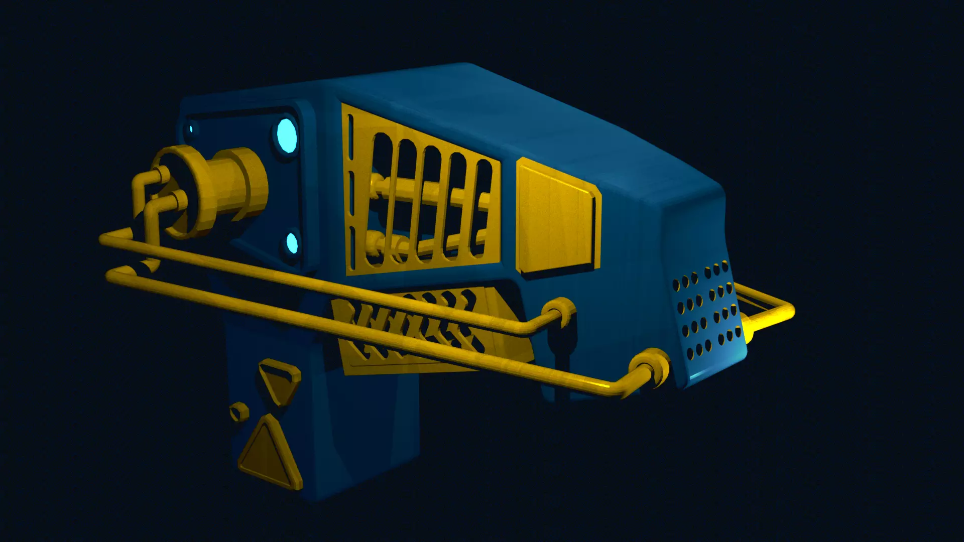 gun Electric Free low-poly 3D model
