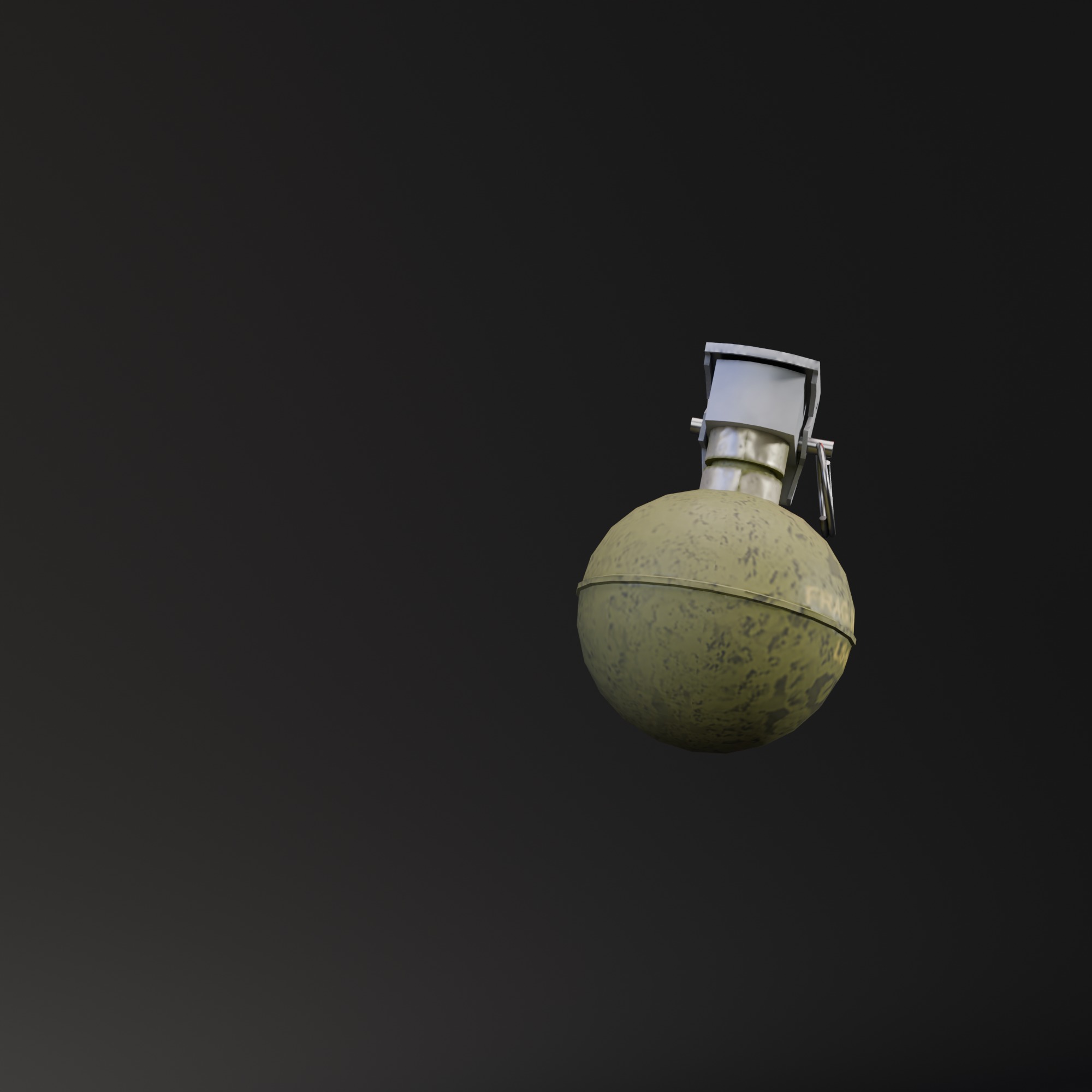 Fragmentation Grenade M24 Low-poly 3D model_3