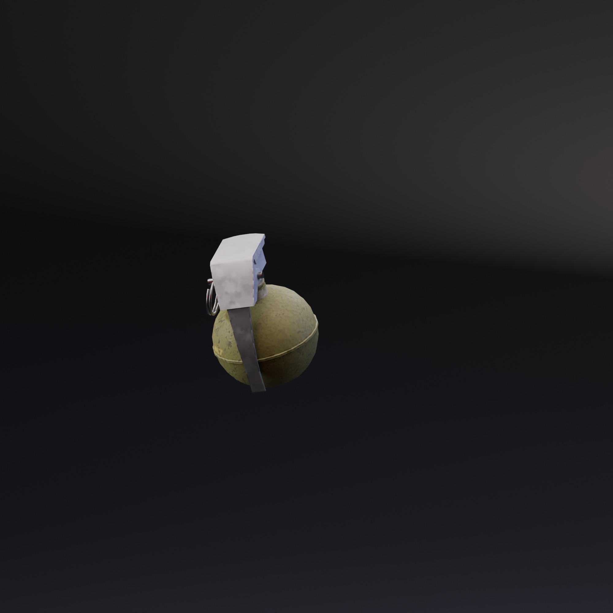 Fragmentation Grenade M24 Low-poly 3D model_6