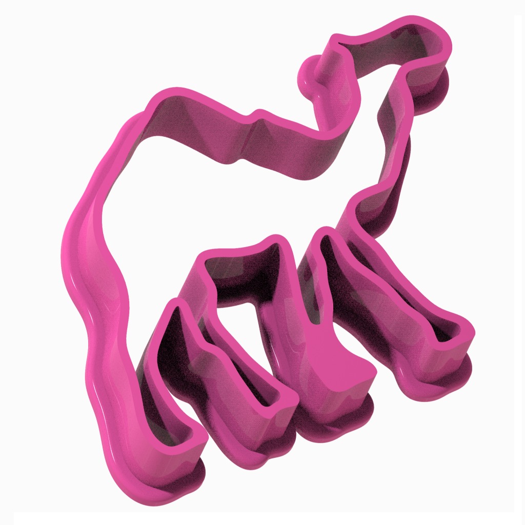 Cookie Cutter Camel 3D print model_1