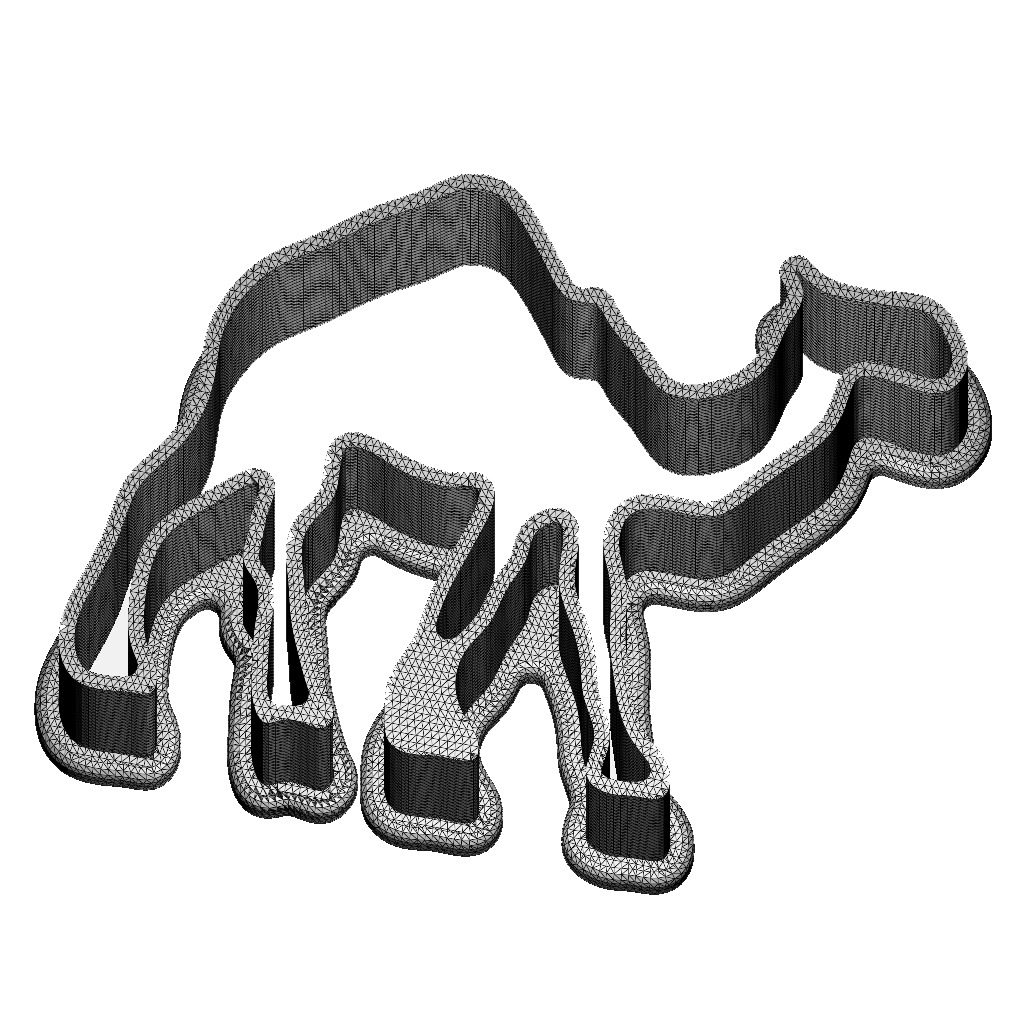 Cookie Cutter Camel 3D print model_3