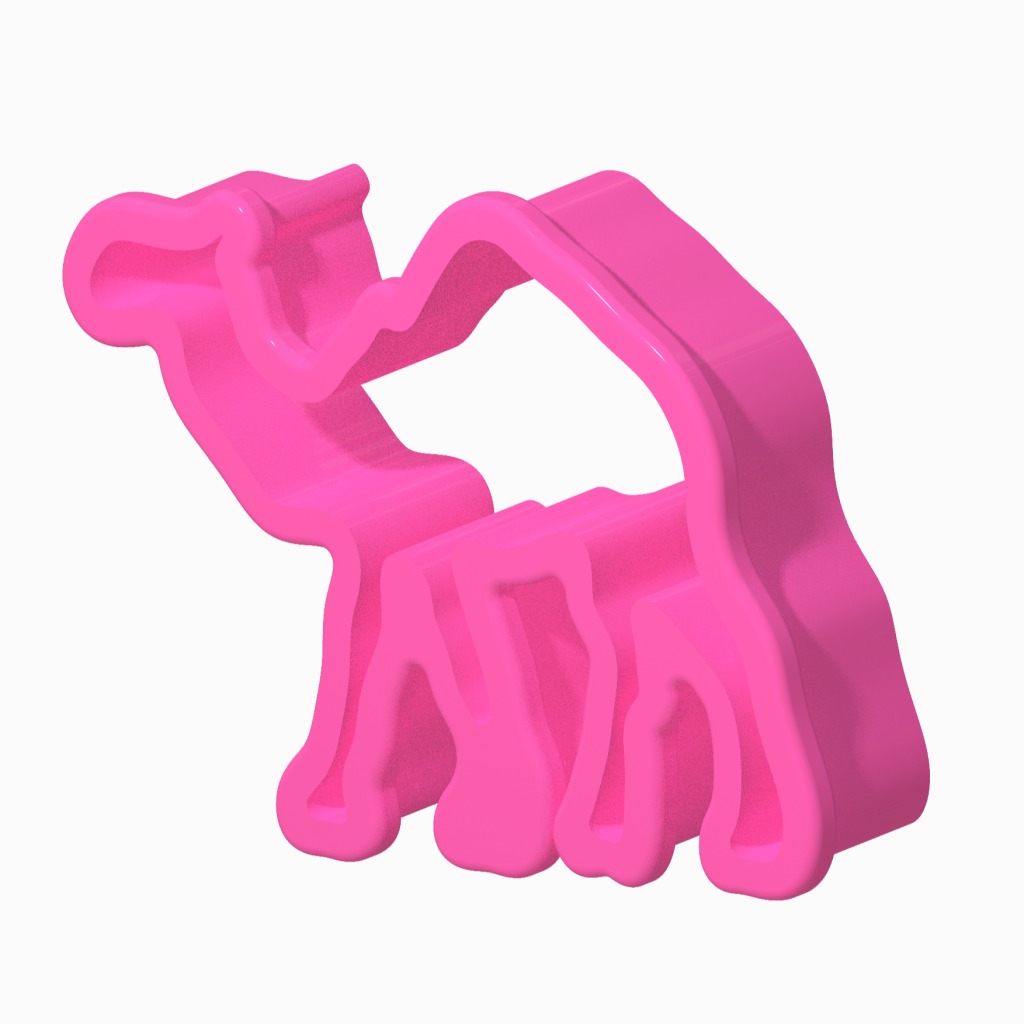 Cookie Cutter Camel 3D print model_2
