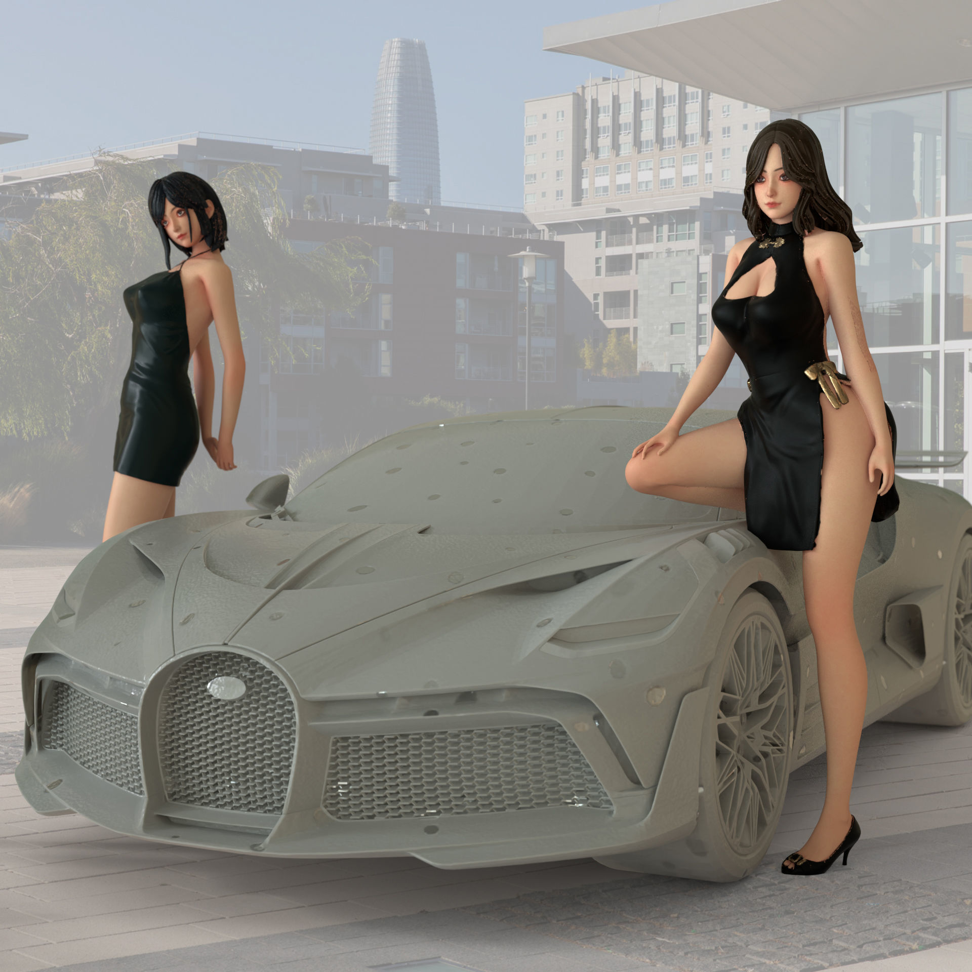 PG girl pack - Car model - PG - Pretty - Ready for 3D print 3D print model_2