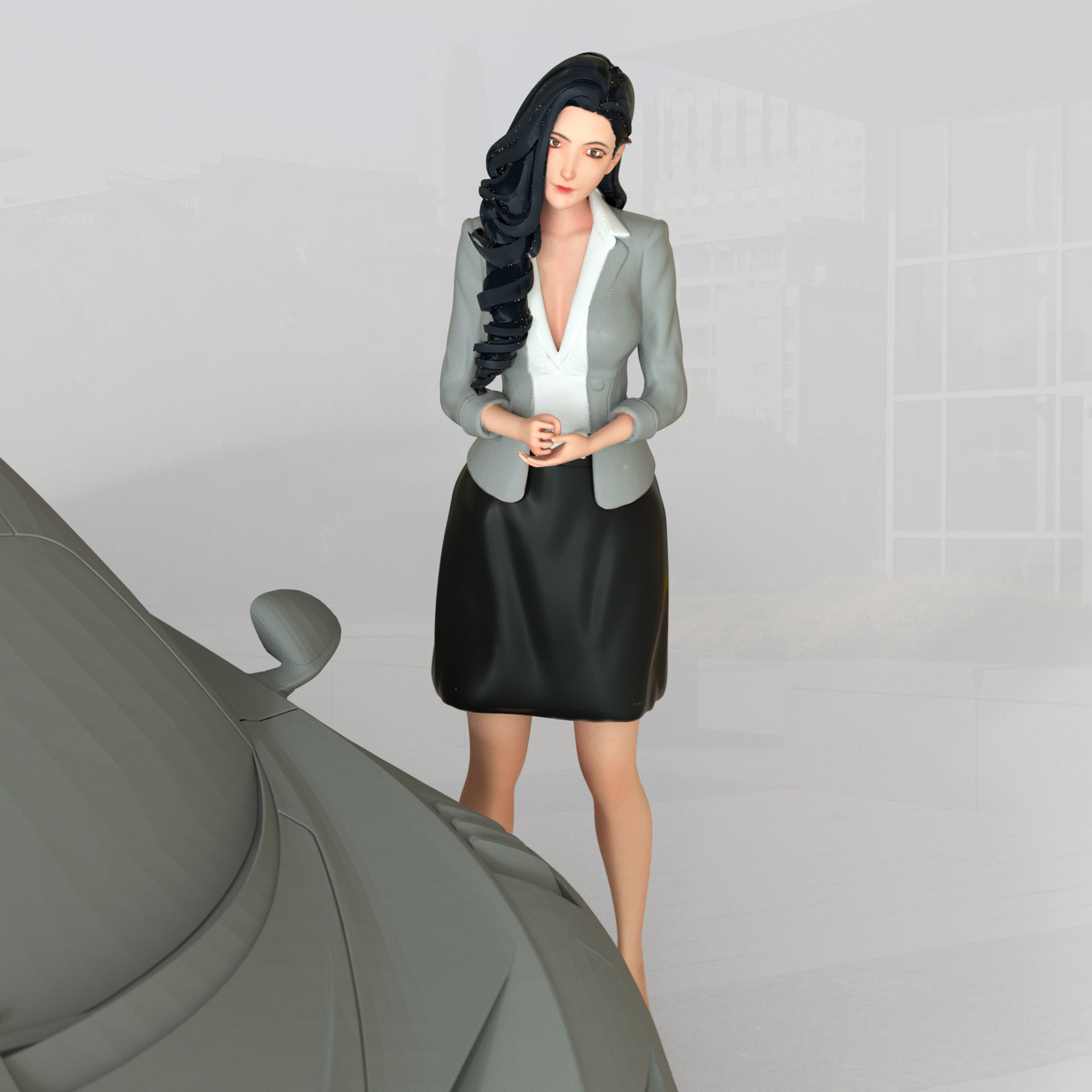 PG girl pack - Car model - PG - Pretty - Ready for 3D print 3D print model_24