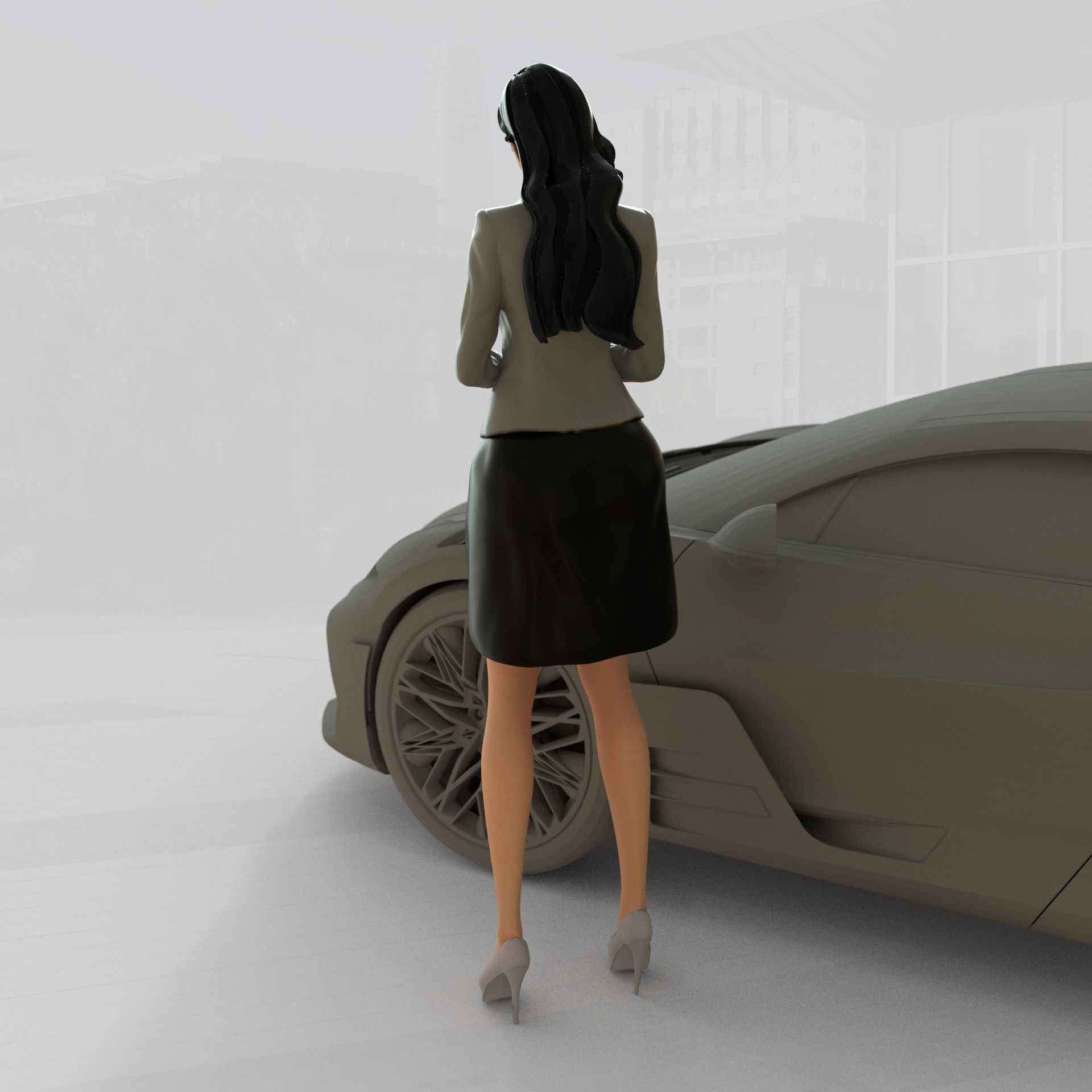 PG girl pack - Car model - PG - Pretty - Ready for 3D print 3D print model_26