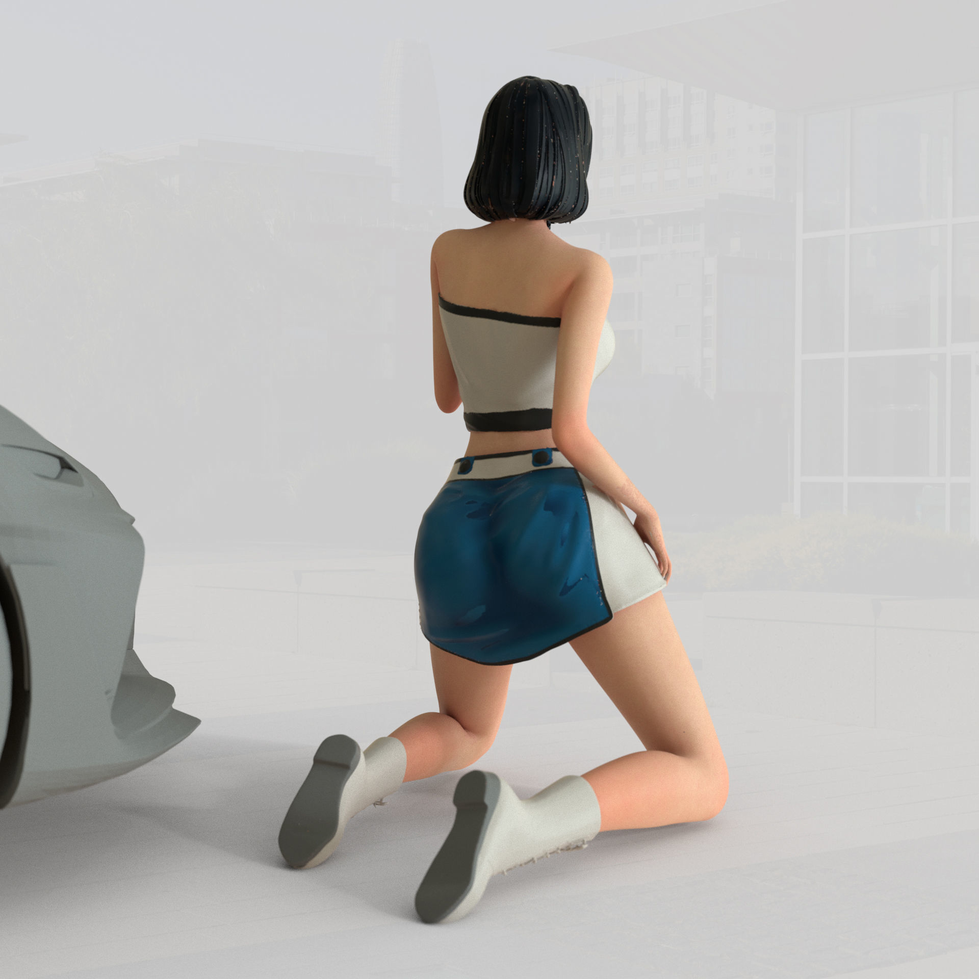 PG girl pack - Car model - PG - Pretty - Ready for 3D print 3D print model_19