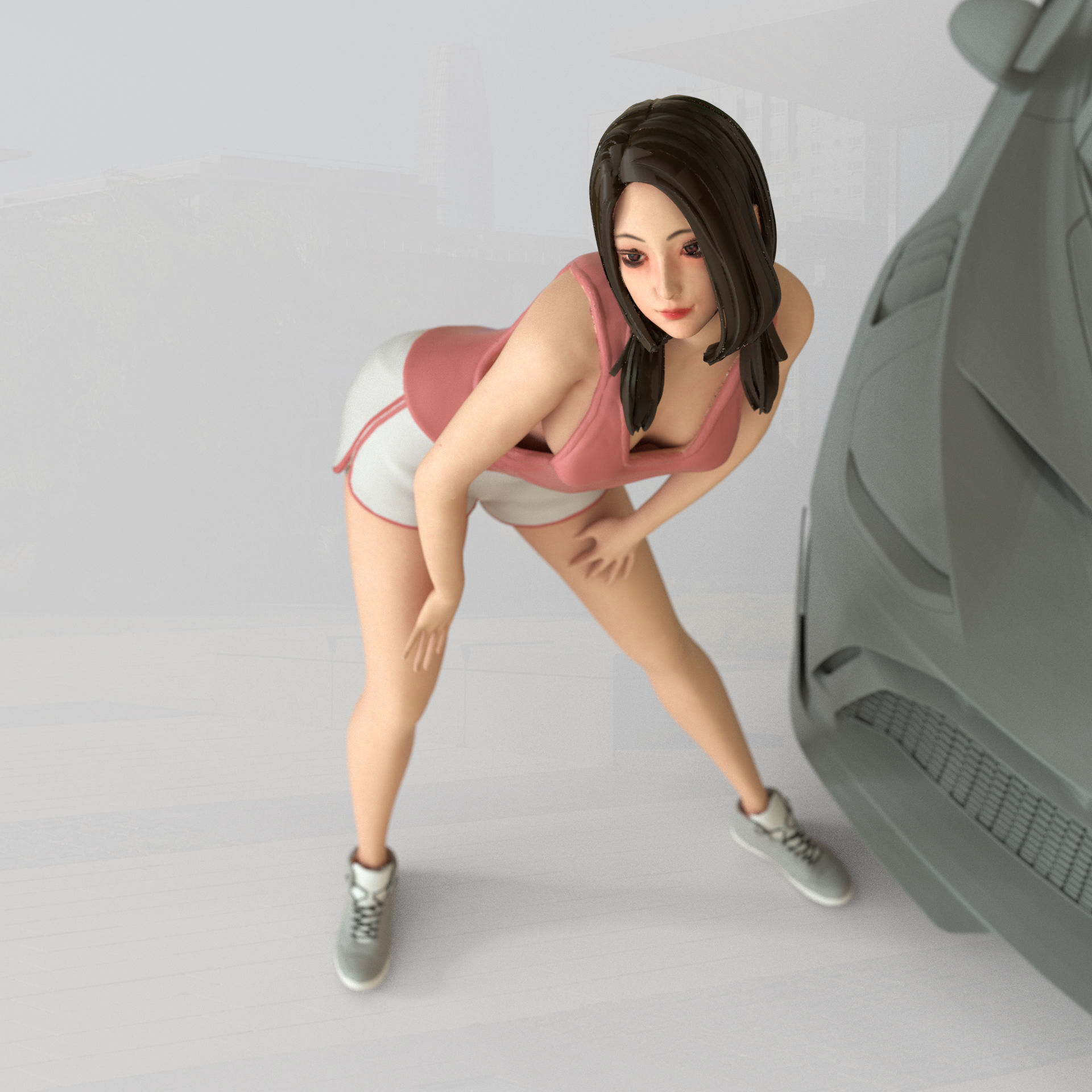 PG girl pack - Car model - PG - Pretty - Ready for 3D print 3D print model_9