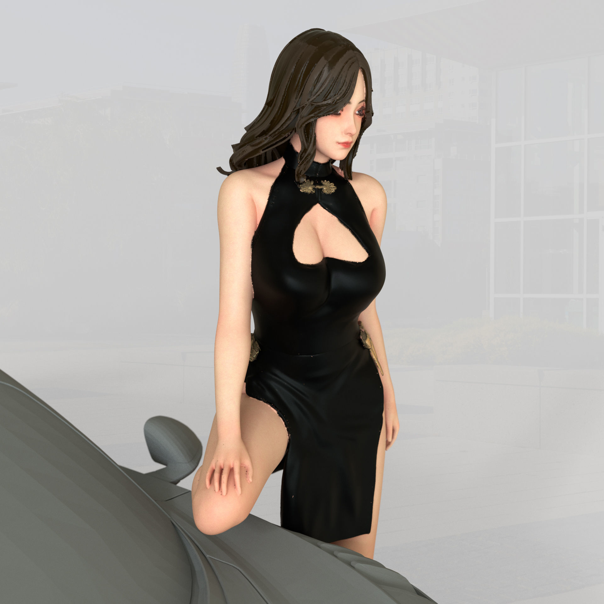 PG girl pack - Car model - PG - Pretty - Ready for 3D print 3D print model_7