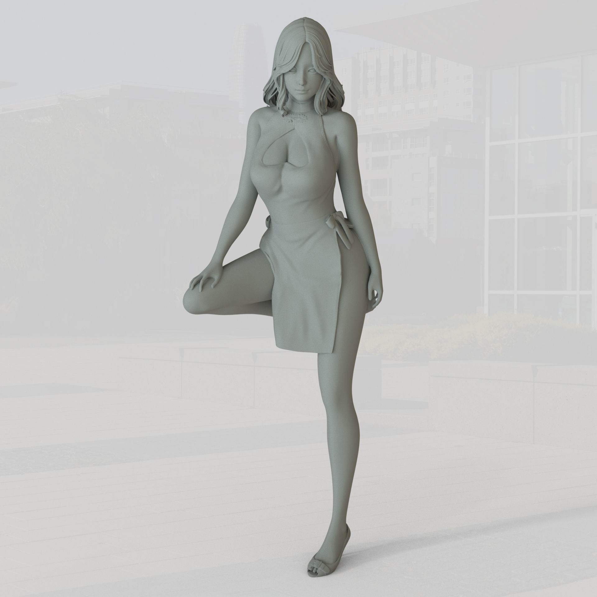 PG girl 01 - Car model - PG - Pretty - Ready for 3D print Free 3D print model_4