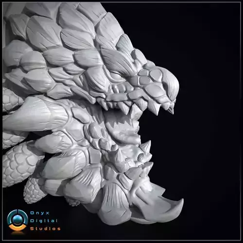 3D Printable Monster hunter wall trophy - Bazelgeuse 3D print 3D print model