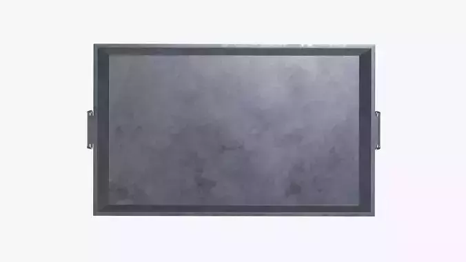 Metal Tray Low-poly 3D model