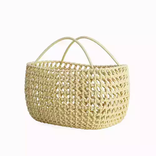 Woven Basket with Handle 02