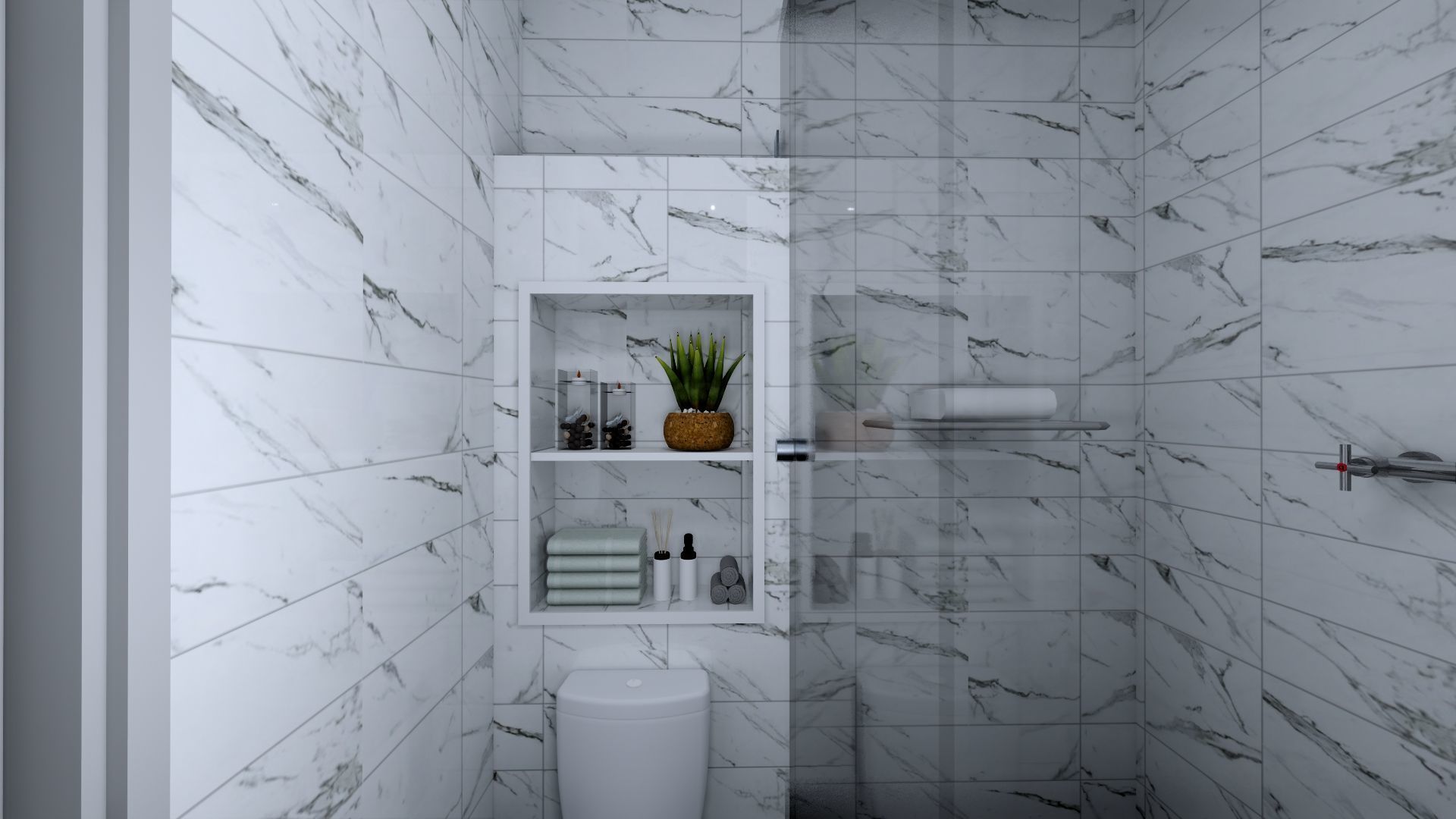 Luxury 2 floor House design with wooden House for reception 3D model_85