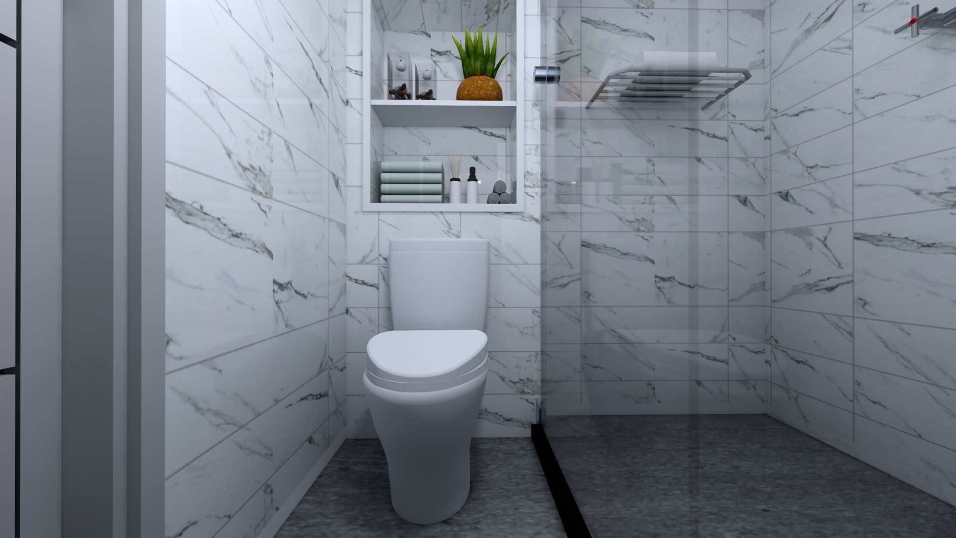 Luxury 2 floor House design with wooden House for reception 3D model_61