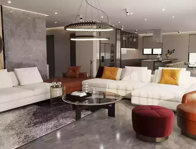 interrior design of luxury villa