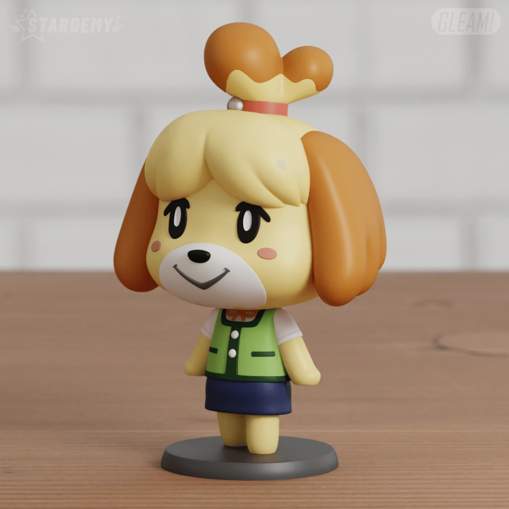Isabelle Chibi Animel Crossing Cute Easy Print 3D print model_6