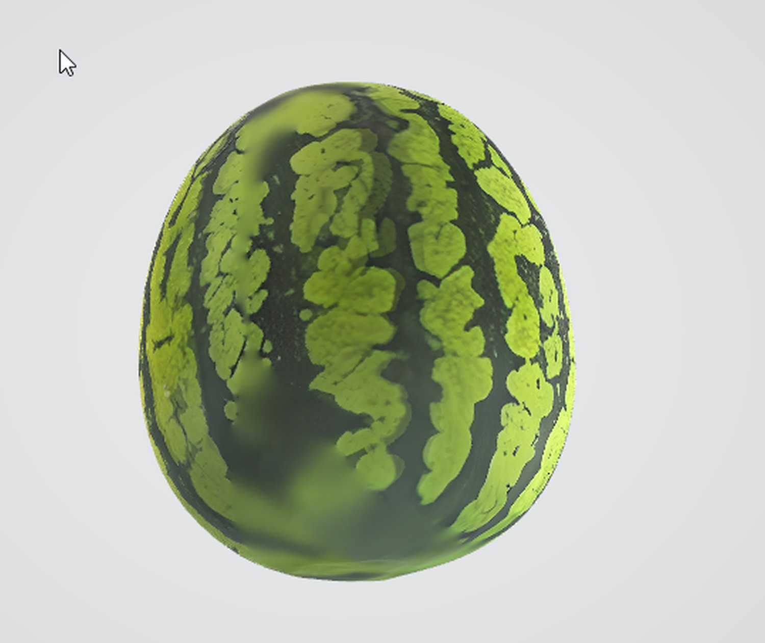 Watermelon 3D Asset for Food Projects Low-poly 3D model_2