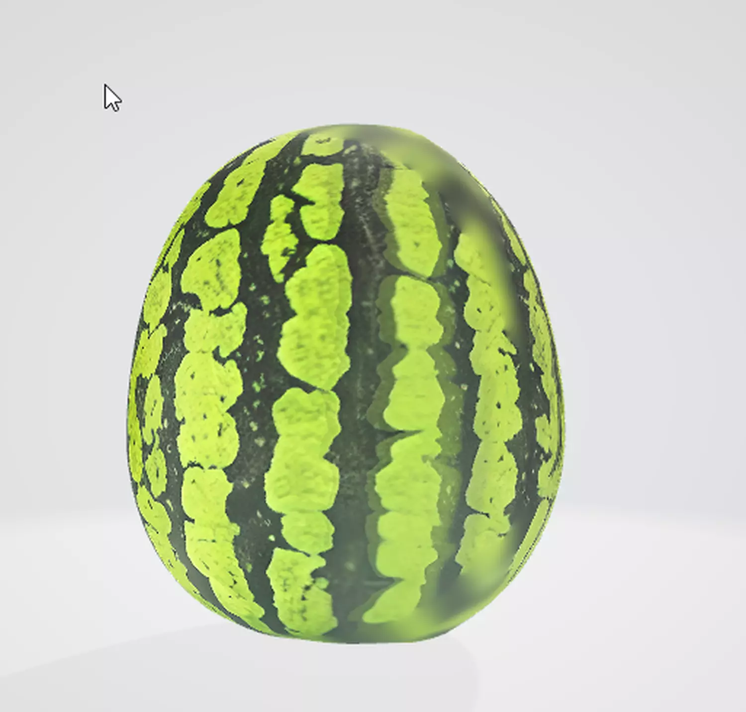 Watermelon 3D Asset for Food Projects Low-poly 3D model_0