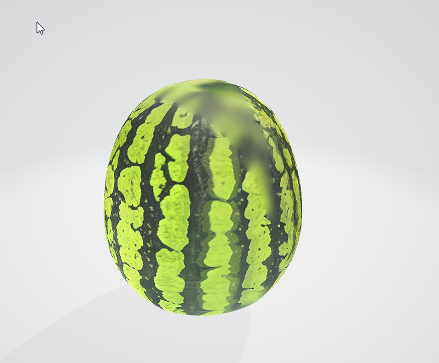 Watermelon 3D Asset for Food Projects Low-poly 3D model_1