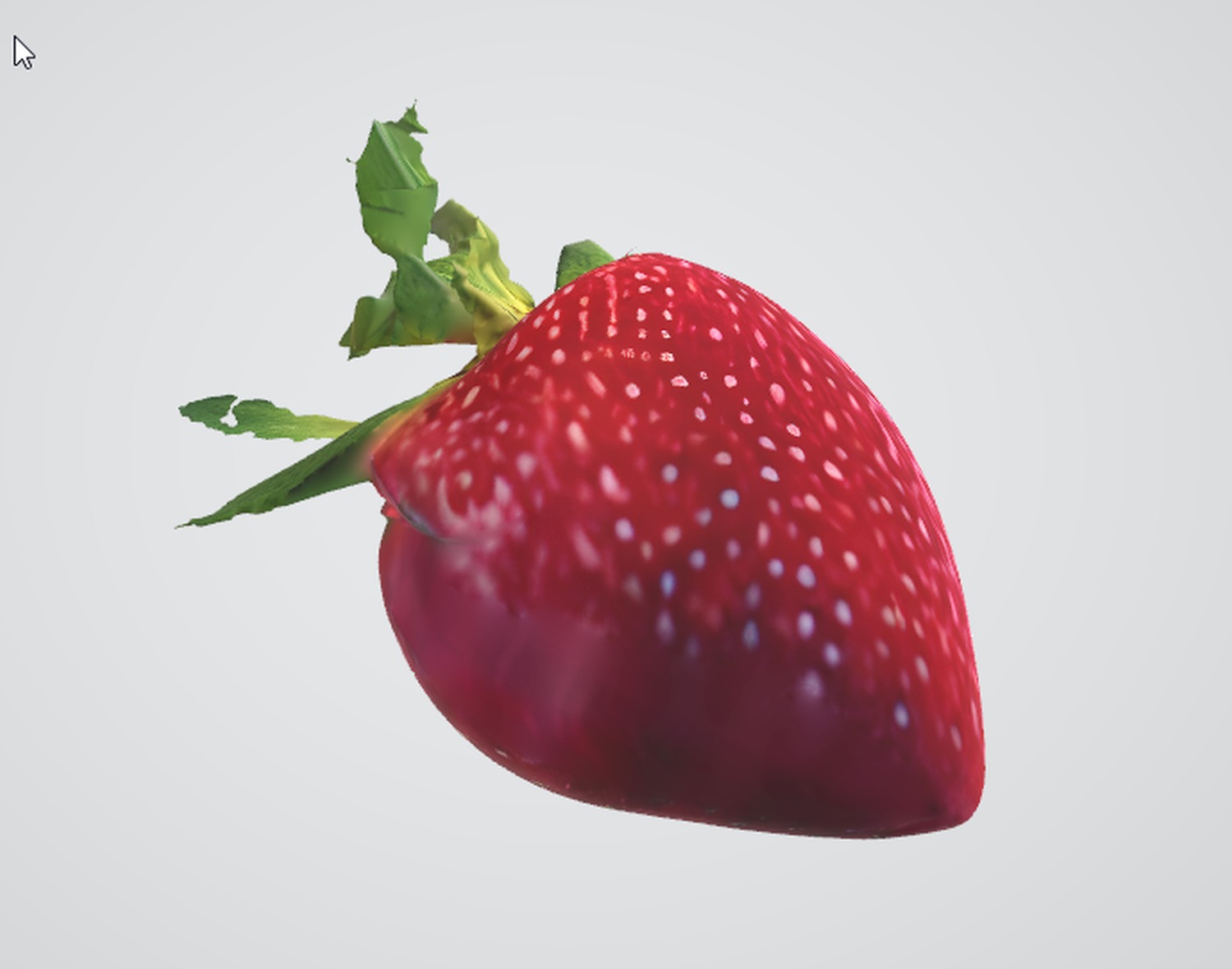 Detailed Strawberry 3D Asset for Food Renders Low-poly 3D model_2