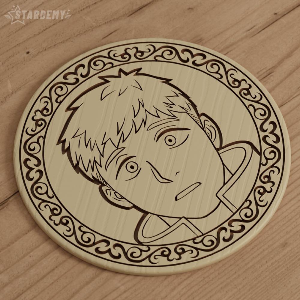 Dungeon Meshi Coaster Set Table Food Drink Mushroom 3D print model_9