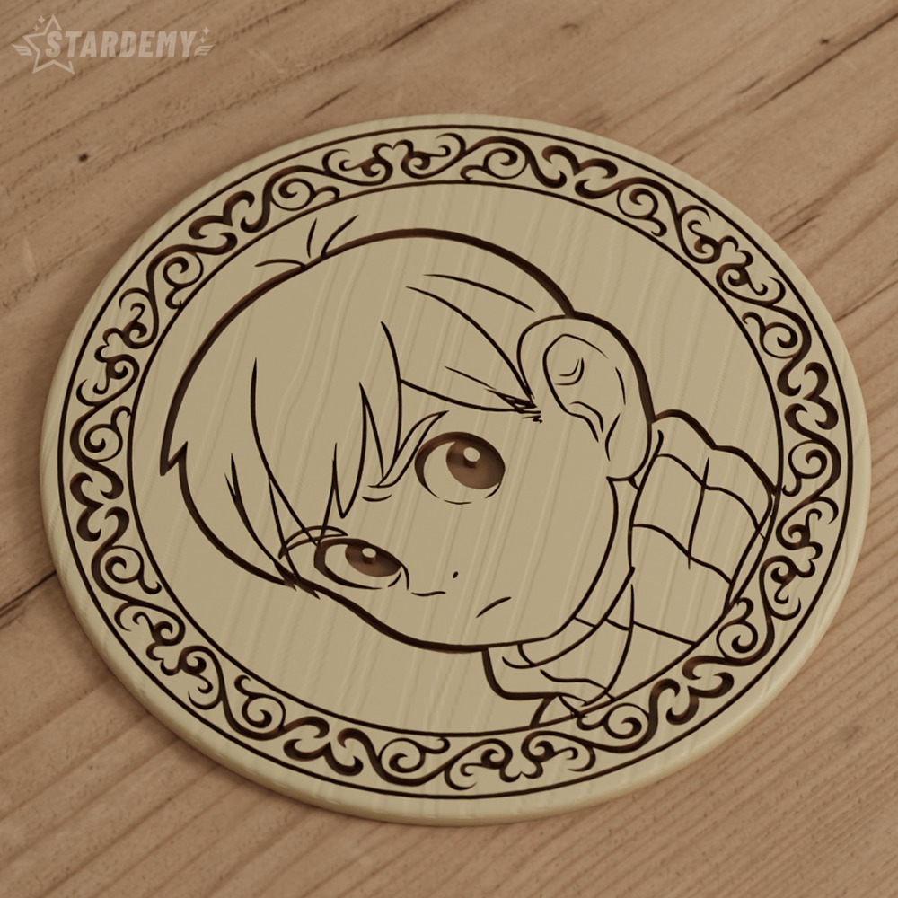 Dungeon Meshi Coaster Set Table Food Drink Mushroom 3D print model_11