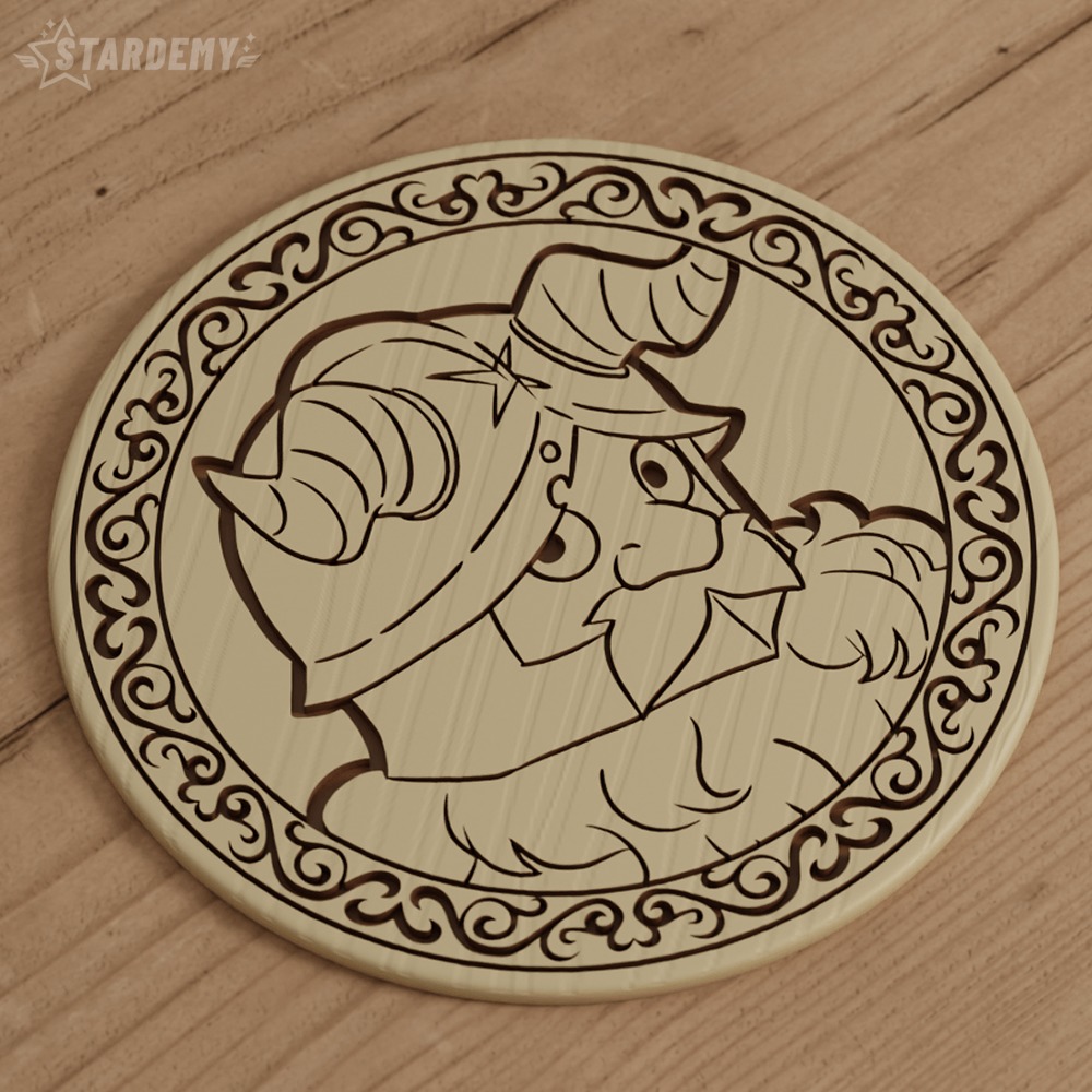 Dungeon Meshi Coaster Set Table Food Drink Mushroom 3D print model_3