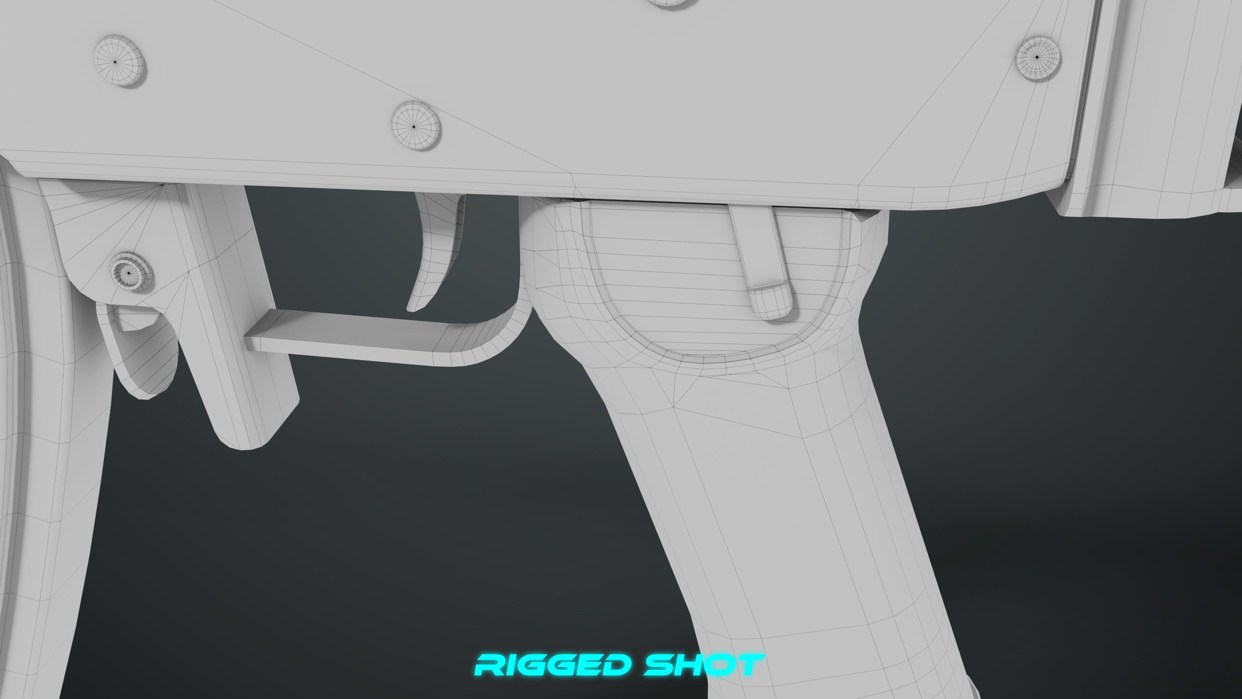 Machine Gun 13 Metal All PBR Unity UE Textures Low-poly 3D model_47