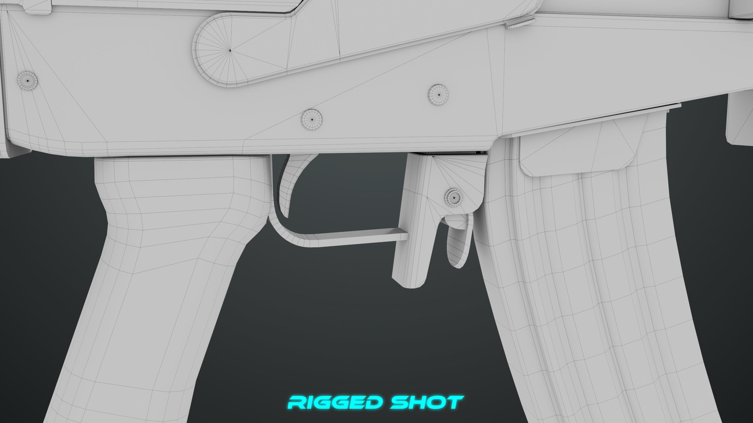 Machine Gun 13 Metal All PBR Unity UE Textures Low-poly 3D model_42