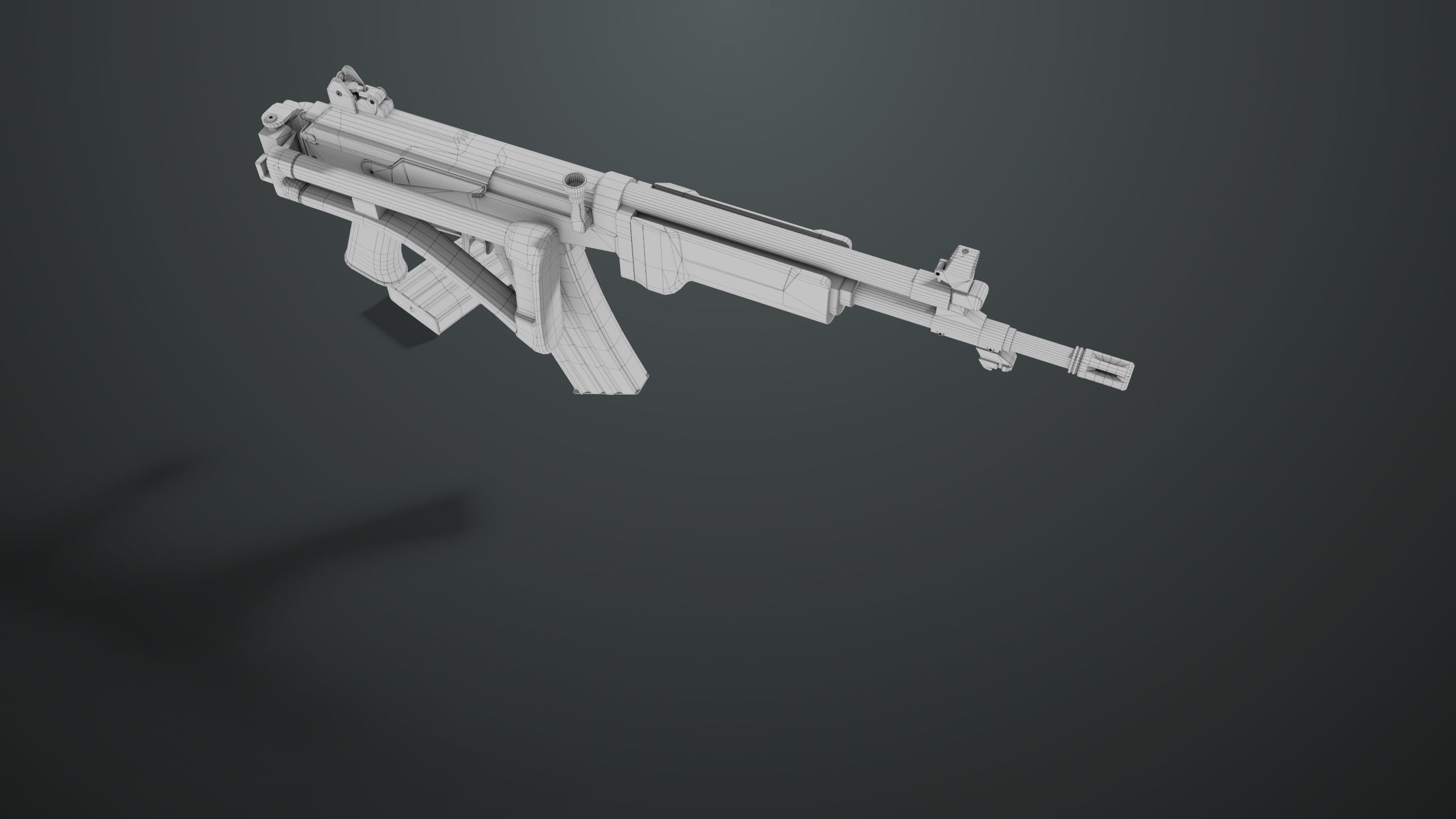 Machine Gun 13 Metal All PBR Unity UE Textures Low-poly 3D model_51