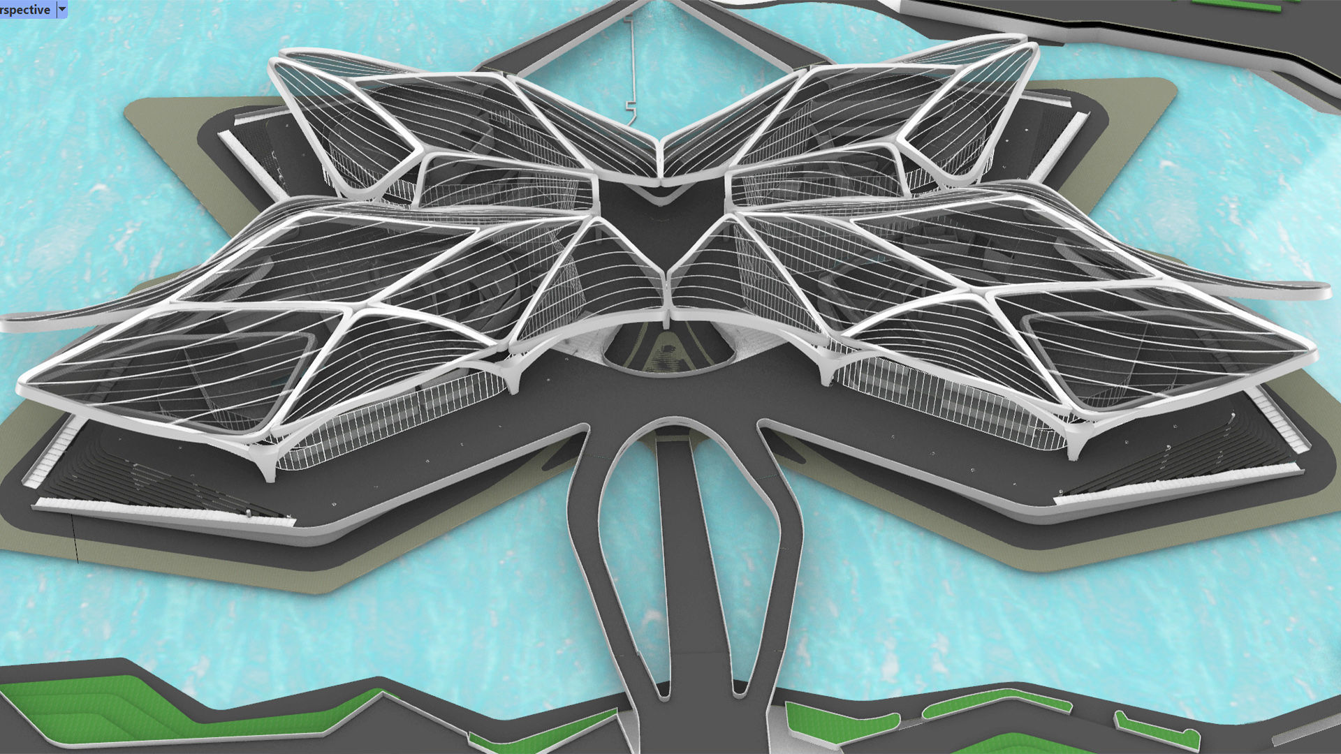 Zhuhai Jinwan Art Center 3D model_6