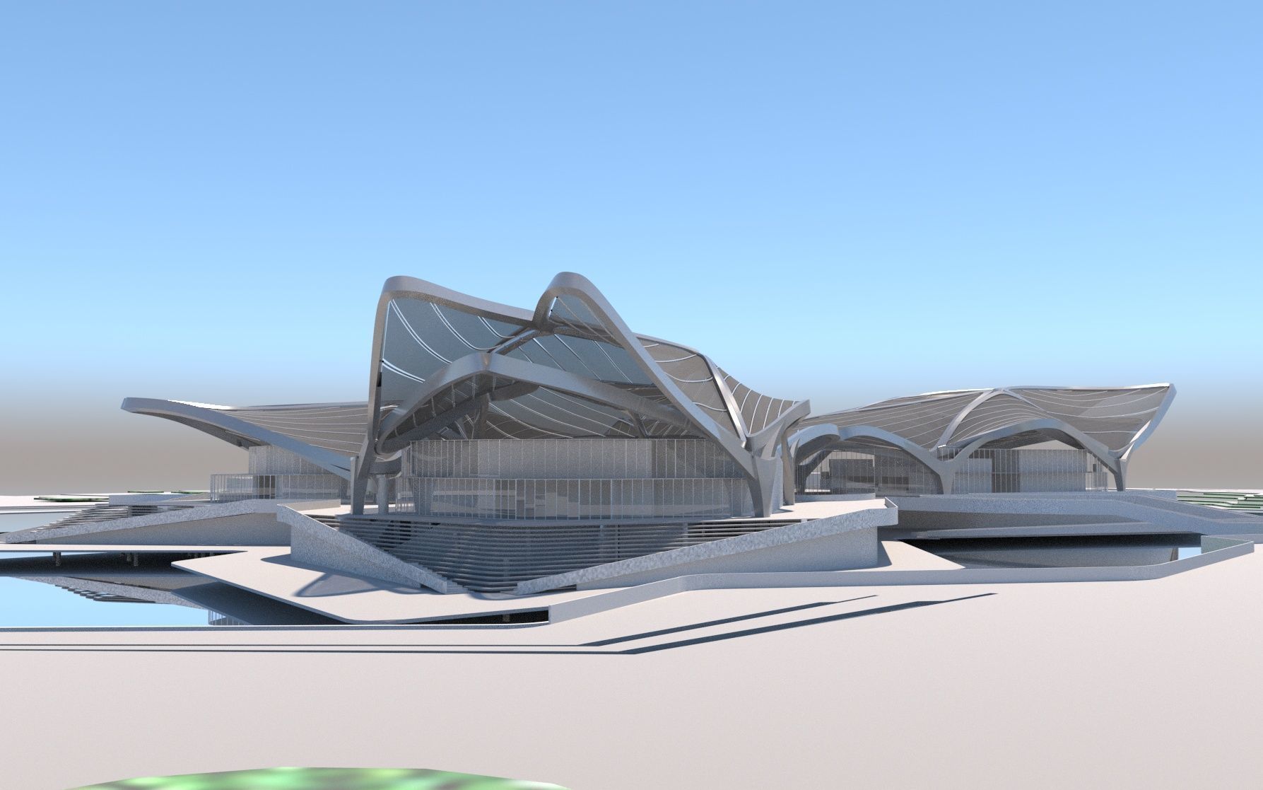 Zhuhai Jinwan Art Center 3D model_12