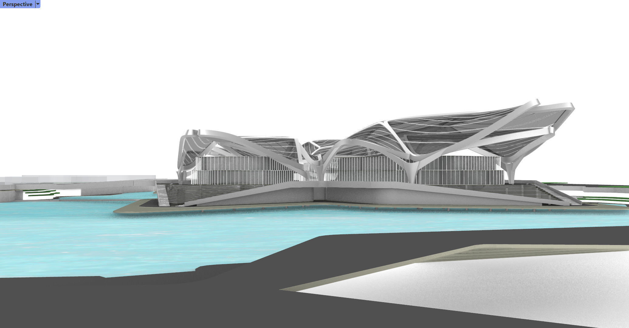 Zhuhai Jinwan Art Center 3D model_11