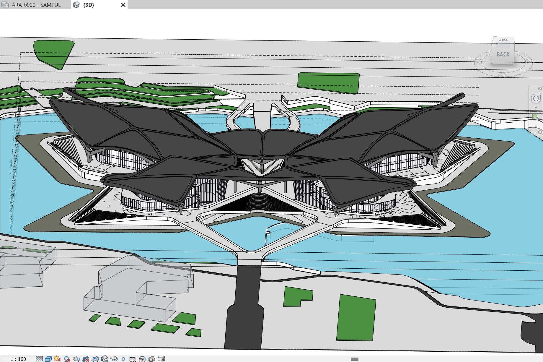 Zhuhai Jinwan Art Center 3D model_7
