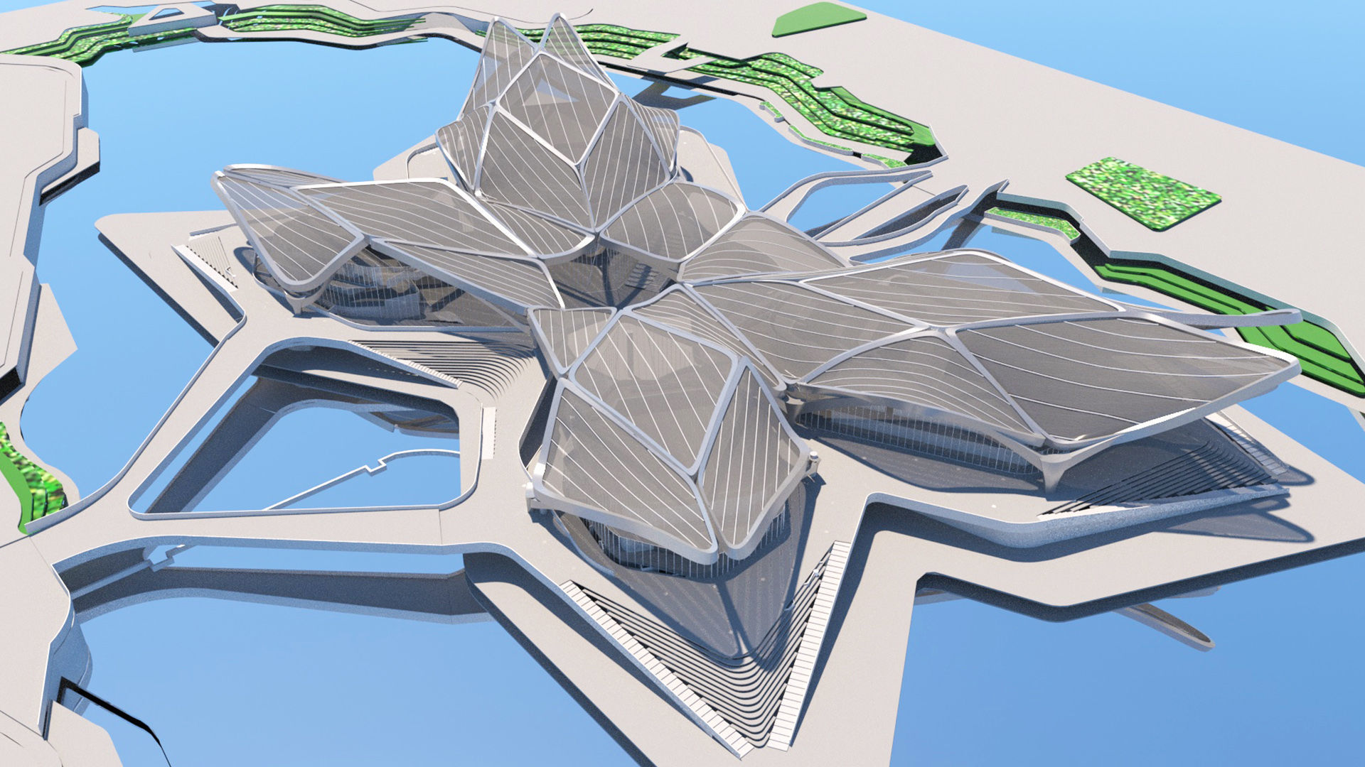 Zhuhai Jinwan Art Center 3D model_13