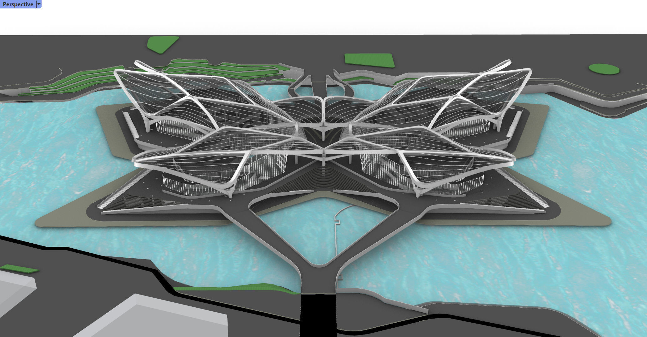 Zhuhai Jinwan Art Center 3D model_9