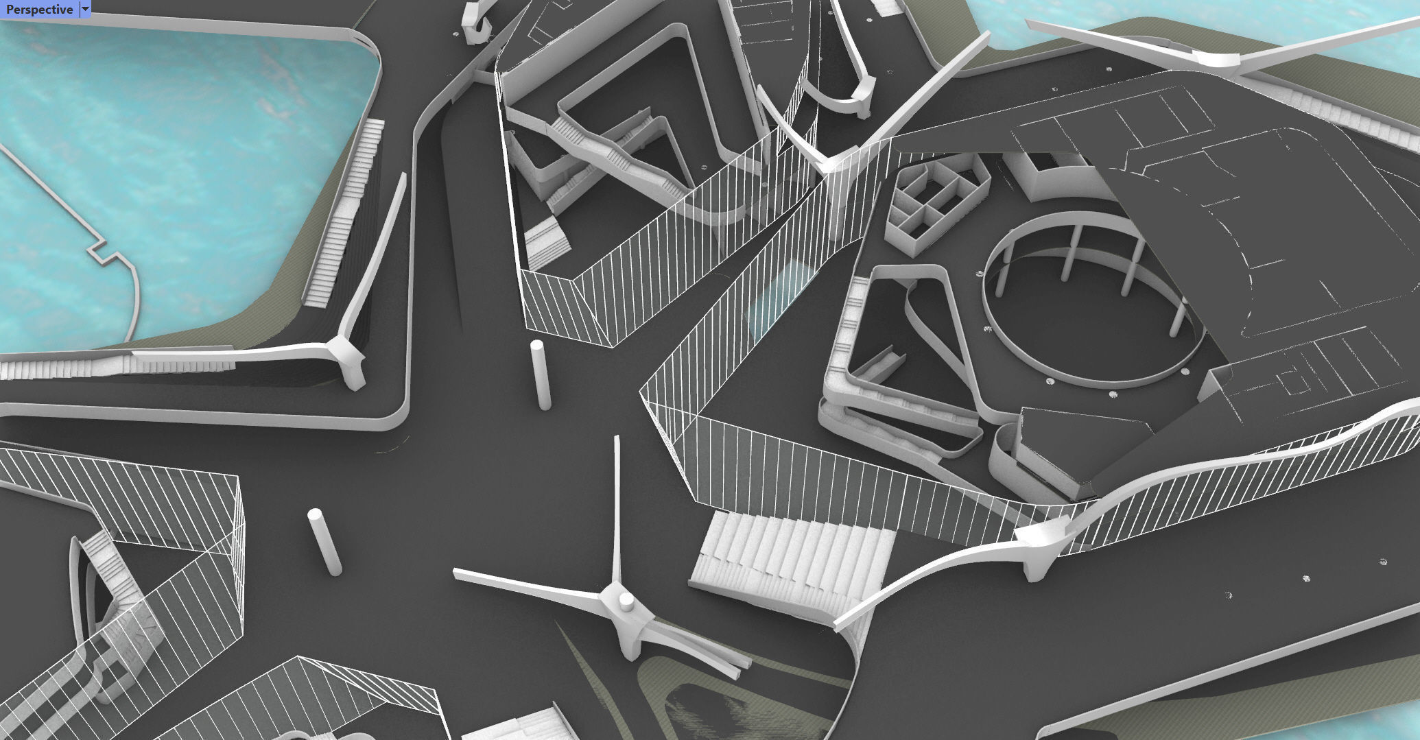 Zhuhai Jinwan Art Center 3D model_10